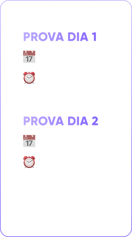 Datas do simuladão